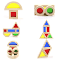 Pikkukuva 3 / 5: Baby Blocks Rainbow Sensory Blocks Set Rakennuslelu