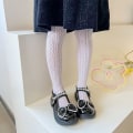 Miniatyrbilde 6 av 10: Nettingstrømpebukse jentestrømpe SVART M black M