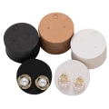 Miniatyrbilde 5 av 10: 100stk Displaykort Blank Displaystativ RUND SORT RUND SORT Round Black