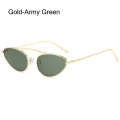 Pikkukuva 1 / 10: Cat Eye Aurinkolasit Soikeat aurinkolasit GOLD-ARMY GREEN GOLD-ARMY Gold-Army Green
