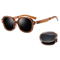 Miniatyrbillede 1 af 10: Foldbare solbriller Dame solbriller BRUN-SORT BRUN-SORT Brown-Black