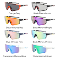 Pikkukuva 2 / 6: Polarisoidut aurinkolasit MTB Bike Protection Eyewear UV400 pyöräilylasit Transparent-Mirrored Blue	