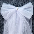 Miniatyrbillede 10 af 10: 1 Par Blondesjal Bryllupskappe HVID HVID White
