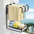 Pikkukuva 3 / 8: Rag Holder Desktop Seinälle asennettava säilytysteline GOLD Gold