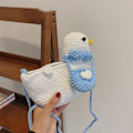 Miniatyrbild 1 av 10: Stickad Ullväska Axelväskor VIT white