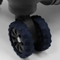 Miniatyrbillede 5 af 10: 8 STK/Sæt Rejse Bagage Caster Sko Kuffert Hjul Beskyttelse Red 8Pcs-8Pcs