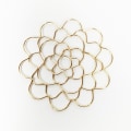 Miniatyrbillede 1 af 10: Blomstervaseopstilling Blomsterarrangørholder GULD 4 TOMM Gold 4 inch