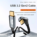 Miniatyrbilde 10 av 10: USB 3.1 Gen 2 Type-C-kabel OTG-dataledning 1M-HANN TIL KVINNE 1m-Male to Female