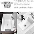 Miniatyrbillede 2 af 8: 3/1 STK Vask Si Afløbs Si 38 MM1 STK 1 STK 38 mm1 PCS