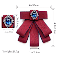Pikkukuva 2 / 8: Rusetti Bowknot rintakorut PUNAINEN Red