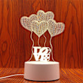 Miniatyrbillede 1 af 7: 3D Illusion Night Light LED Neon-skiltlampe 1 1 1