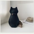 Miniatyrbillede 10 af 10: Lynlås Hundeformet Crossbody-taske PU-læder tegneseriehåndtaske GRÅ grey Puppy-Puppy