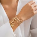 Miniatyrbillede 4 af 10: Cool Metal Love Pendant Snake Bone Chain SØLV Silver