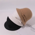 Miniatyrbilde 7 av 10: Dame Fedoras bøttehatt CAMEL camel