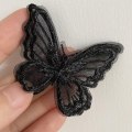 Miniatyrbillede 4 af 5: 3D simulation dobbelt sommerfugl Blondebroderi patch Butterfly