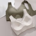 Miniatyrbild 3 av 10: Dam Is Silk BH Seamless Underkläder KHAKI XL XL khaki XL-XL