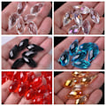 Miniatyrbild 5 av 10: 20st/ set Crystal Beads Teardrop Faceted Crystal 04 04 04