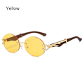 Miniatyrbillede 1 af 10: Ovale Damesolbriller Gradient Solbriller GUL GUL Yellow