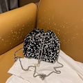 Pikkukuva 8 / 10: Chain Sequin Olkalaukku Iltajuhlalaukku MUSTA Black