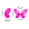 Miniatyrbillede 2 af 6: Børne sommerfugle pandebånd Wings Prinsesse kostume sæt 05 05 05