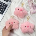 Miniatyrbilde 9 av 10: Star Pig nøkkelring plysj nøkkelring dukkeanheng