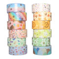 Miniatyrbillede 1 af 10: 12Rul dekorative tape Papir Tape Stickers
