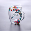 Miniatyrbild 1 av 10: Torra blommor kopp dubbelvägg glas kopp #2 #2