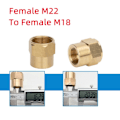 Miniatyrbillede 1 af 6: 1 stk. slangestik han-hun-adapter F22 TIL F18 F22 TIL F18 F22 to F18