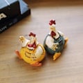 Miniatyrbillede 8 af 10: Kyllingefigurer Kyllingemodel 2STK 2STK 2PCS