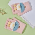 Pikkukuva 9 / 10: Neulotut Fingerless Gloves Half Finger Gloves KELTAINEN Yellow