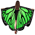Miniatyrbild 1 av 10: Butterfly Cape Butterfly Wings Sjal 08 08 08