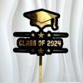 Miniatyrbilde 1 av 10: Graduation Cake Toppers Graduation Party Supply 5 5 5