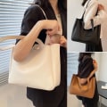 Miniatyrbilde 6 av 10: Dame Skulderveske Shopper Bag HVIT white