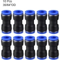 Miniatyrbild 2 av 4: 10 st Push To Connector Reducer Fitting Pneumatic Connector