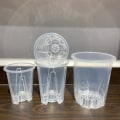 Miniatyrbillede 7 af 8: 12 stk orkidé potteplantepotte med huller 4,7 tomme 12 stk 12 stk 4.7 inch12pcs
