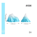 Pikkukuva 2 / 5: 2kpl Arctic Iceberg Fish Tank Maisemakoristeet Arctic Snow