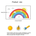 Miniatyrbilde 3 av 7: Rainbow Veggdekor Glow in The Dark-klistremerker 1 STK 1 STK 1PCS