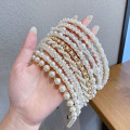Miniatyrbilde 8 av 9: Pearl hårbånd hårbøyler 1 1 1