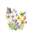 Miniatyrbild 1 av 10: Butterfly Toalettdekaler Blommiga fjärilsdekaler 6 6 6