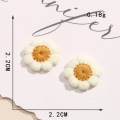 Miniatyrbillede 2 af 8: 20 stk./parti Lille Flower Patch Broderi Sticker 9 9 9