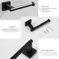 Miniatyrbilde 7 av 8: Toalettpapirholder Toalettrullholder SORT SORT black