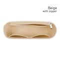Pikkukuva 1 / 10: 1kpl Insert Bag Linner Laukku BEIGE VETOketjulla BEIGE VETOketjulla beige with zipper