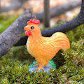 Miniatyrbild 2 av 4: Röd Tupp Vit Höna Micro Landskap Set