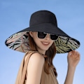 Miniatyrbillede 7 af 7: Dame Fiskerhat Solhat SORT black