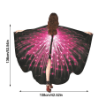 Miniatyrbillede 2 af 10: Butterfly Cape Butterfly Wings sjal 04 04 04