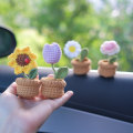 Miniatyrbild 4 av 10: Handvävda prydnader Blommorprydnader i kruk G G G