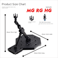 Miniatyrbillede 2 af 10: Model Figur Bracket Display Stand TRANSPARENT RØD TRANSPARENT Transparent Red