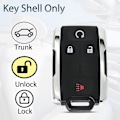 Miniatyrbillede 3 af 7: 1 stk. M3N-32337100 Nøgle Fob Bil Nøgle Fob Nøglen Fob Shell