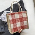 Pikkukuva 1 / 10: Lounaskassit Kangaskassi PUNAINEN Vetoketju red Zipper-Zipper