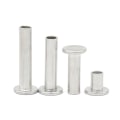 Miniatyrbilde 2 av 8: 100 stk aluminium flatt truss hode halvt rørformede nagler M2.5 X M2.5 x 14mm